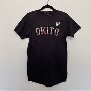 NWT Okito spellout graphic short sleeve mens streetwear t-shirt sz.S